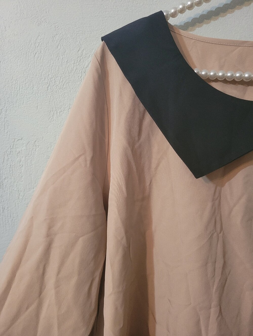 Unique Asymmetrical Neck Blouse Size XLarge New Without Tag! - Picture 7 of 8